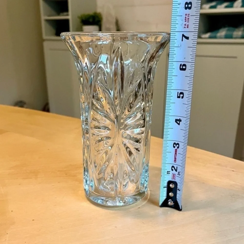 Vintage 1991 FTD Glass Vase Starburst Pattern - Picture 11 of 14